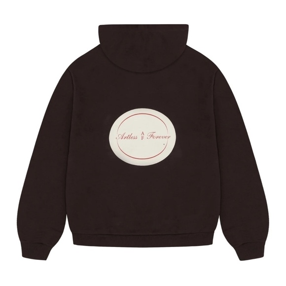 Artless Forever Unisex SWEATSHIRT - CHOCOLATE BROWN Organic Cotton - Picture 2 of 9